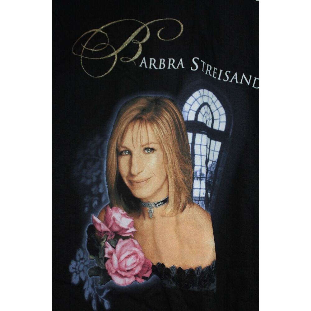Vintage Barbara Streisand Timeless MSG Tour T Shirt Black 2000 Size Adult XL